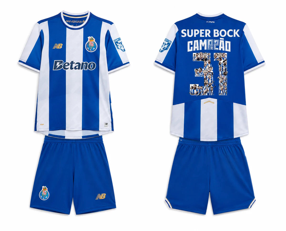 Kit de Criança - FC Porto Principal 25/26 - CAMPEÃO
