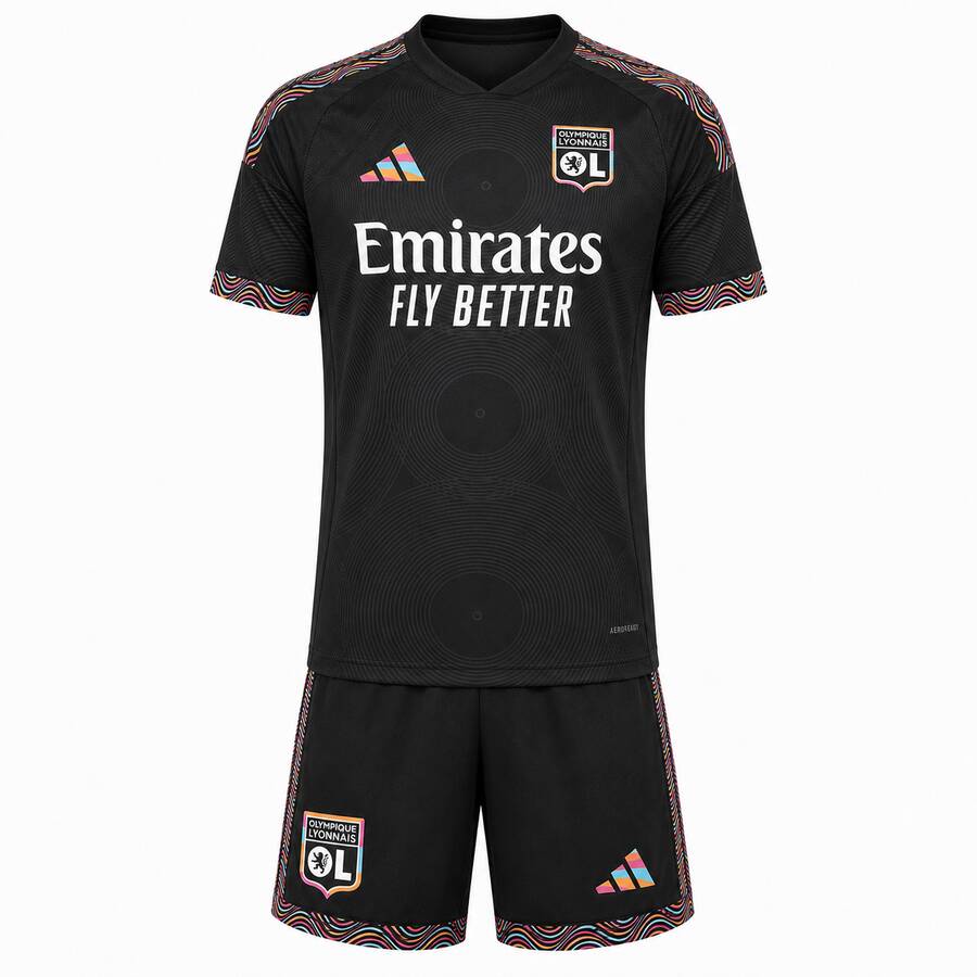 Lyon Third Kids Football Kit 26 27