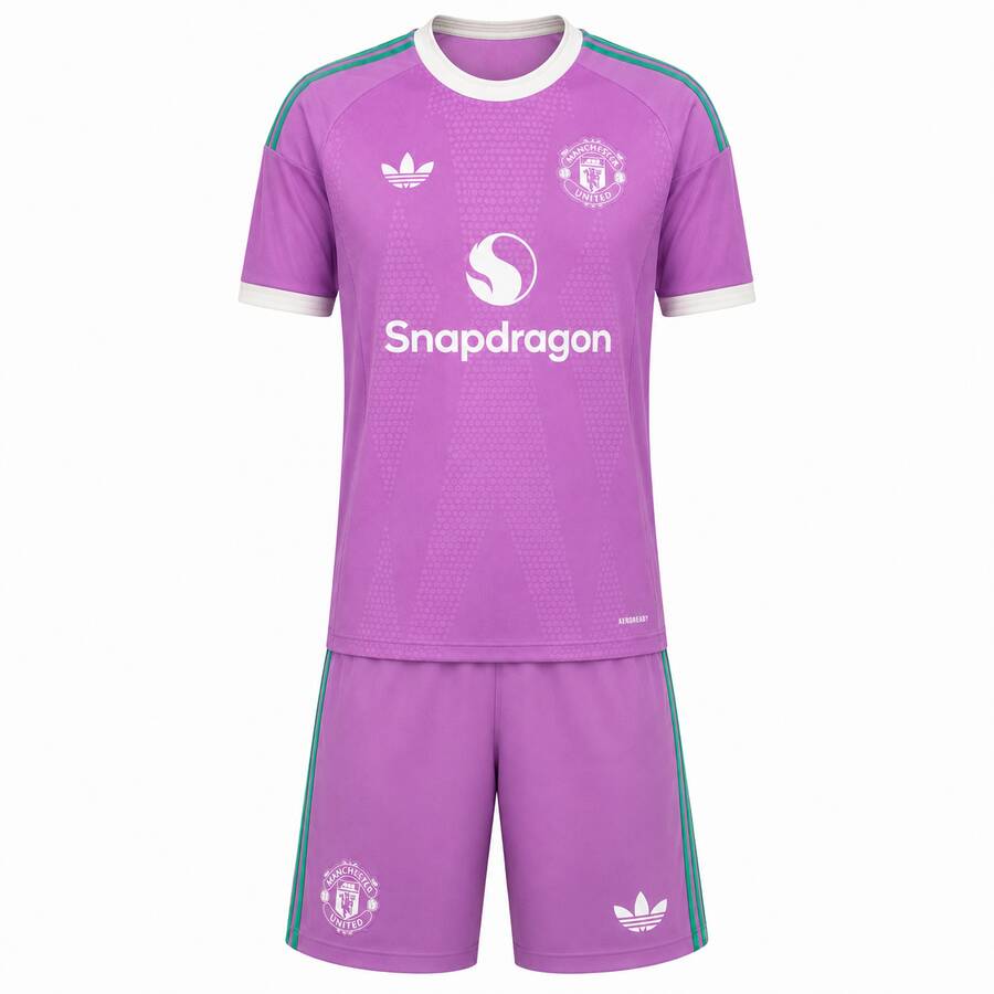 Manchester United Goalkeeper Kids Football Kit Pink 26 27
