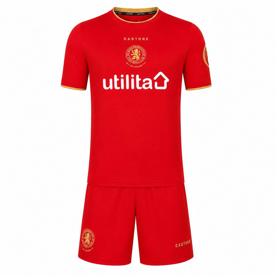 Middlesbrough Home Kids Football Kit 26 27