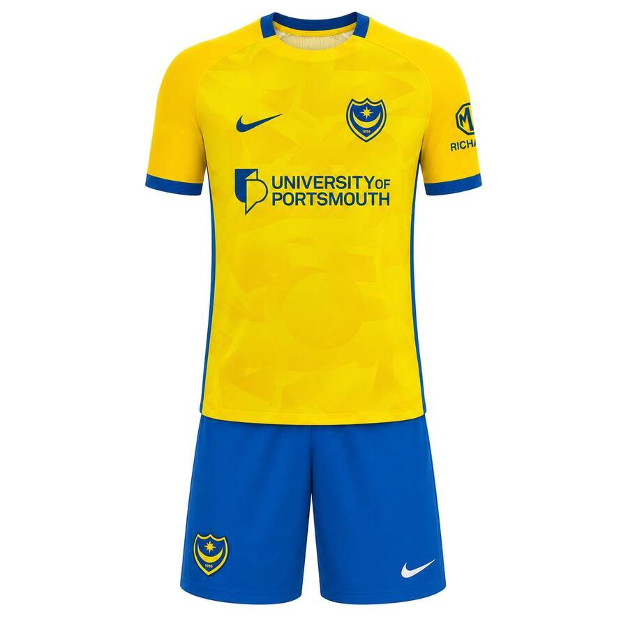 Portsmouth Away Kids Football Kit 26 27