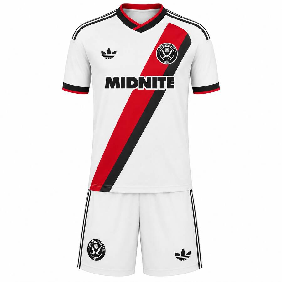 Sheffield United Away Kids Football Kit 26 27