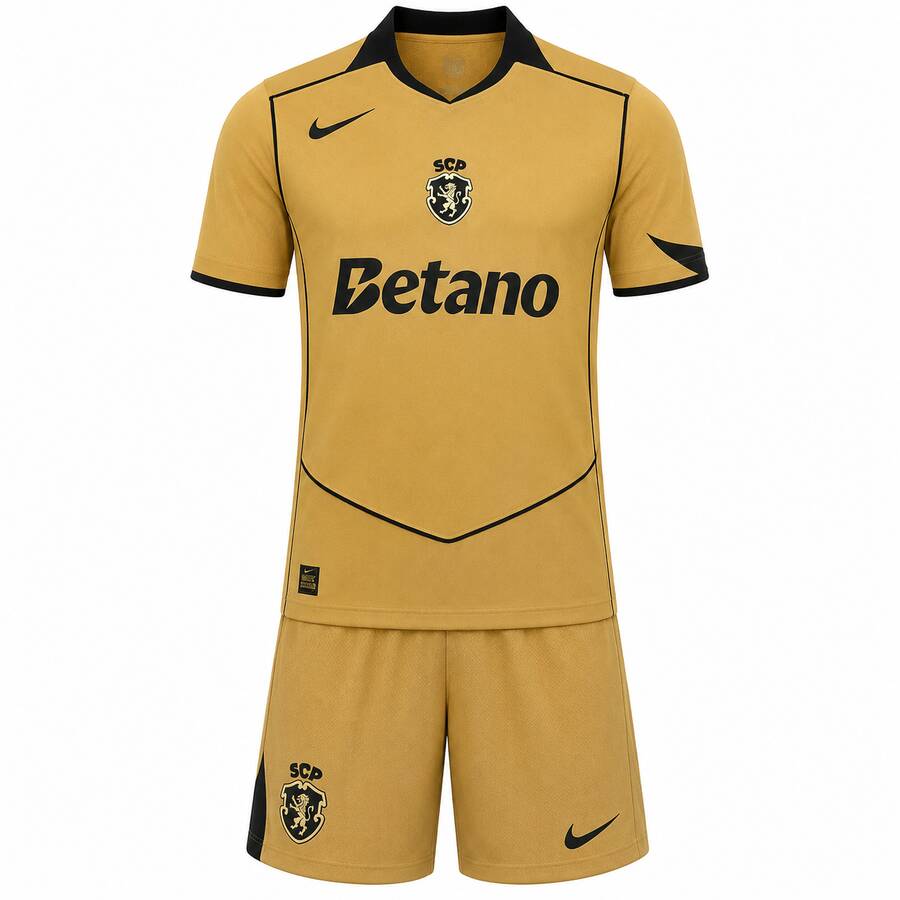 Sporting Lisbon Away Kids Football Kit 26 27