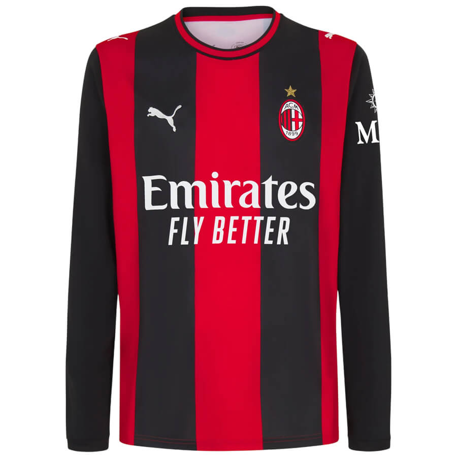 AC Milan Principal Manga Comprida Equipamento de Futebol 26/27