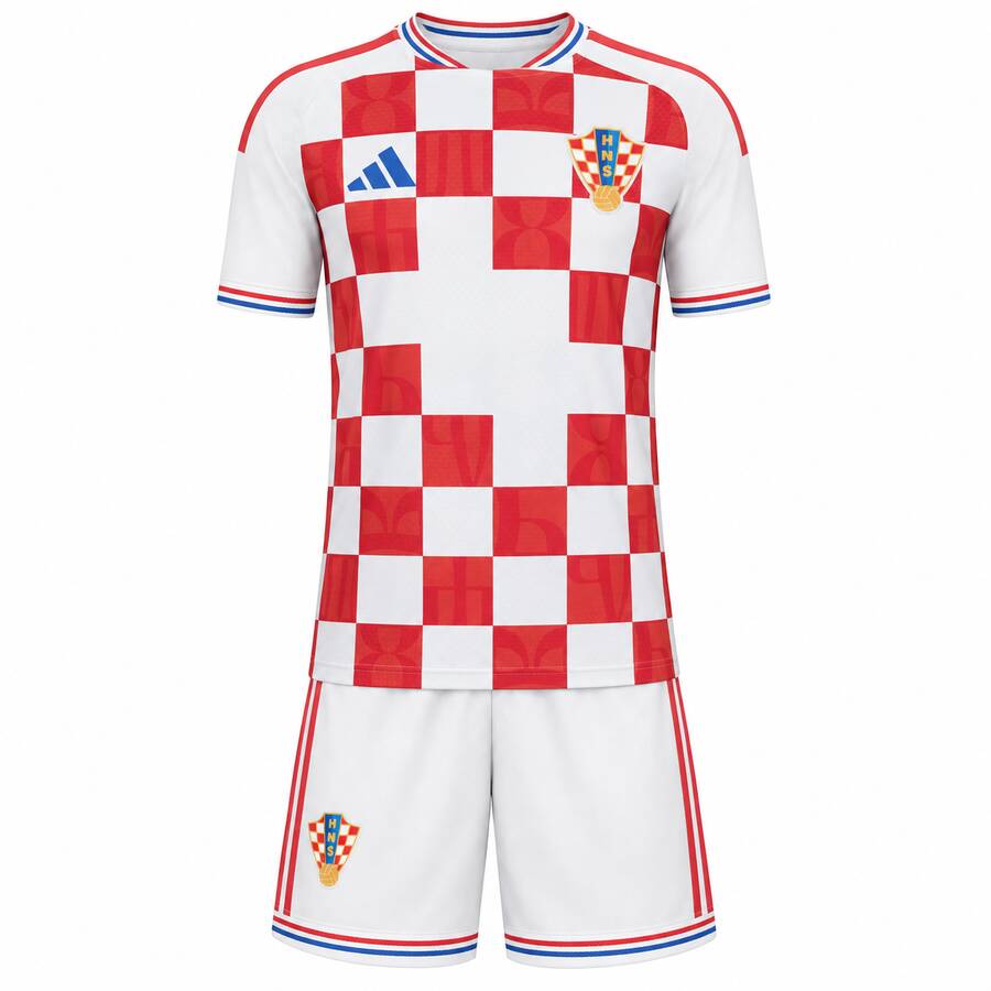 Kit de Criança - Croácia Principal Mundial 2026