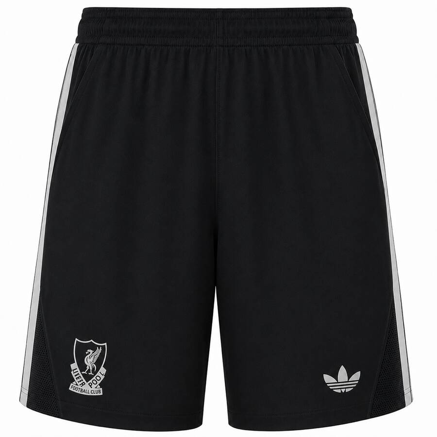 Liverpool Goalkeeper Football Shorts Black 26 27