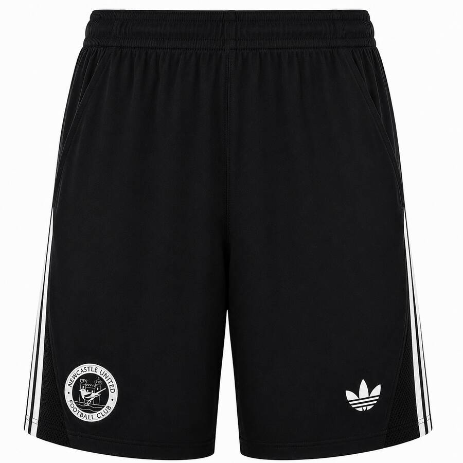 Newcastle United Away Football Shorts 26 27 Black