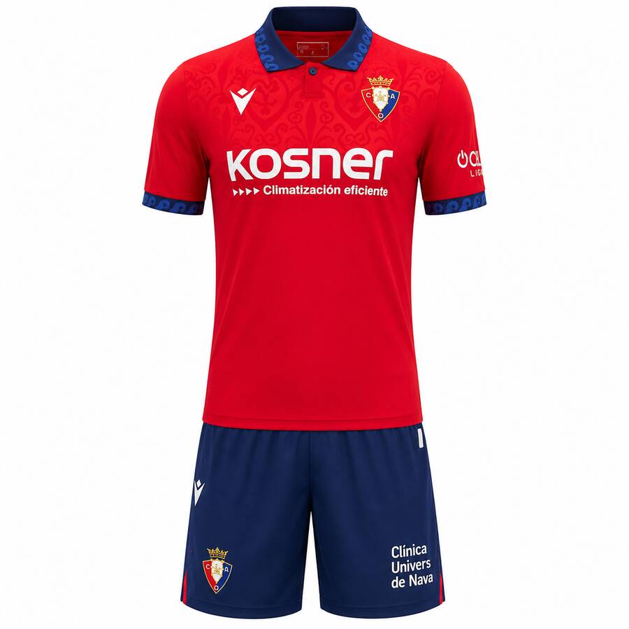 Osasuna Home Kids Football Kit 26 27