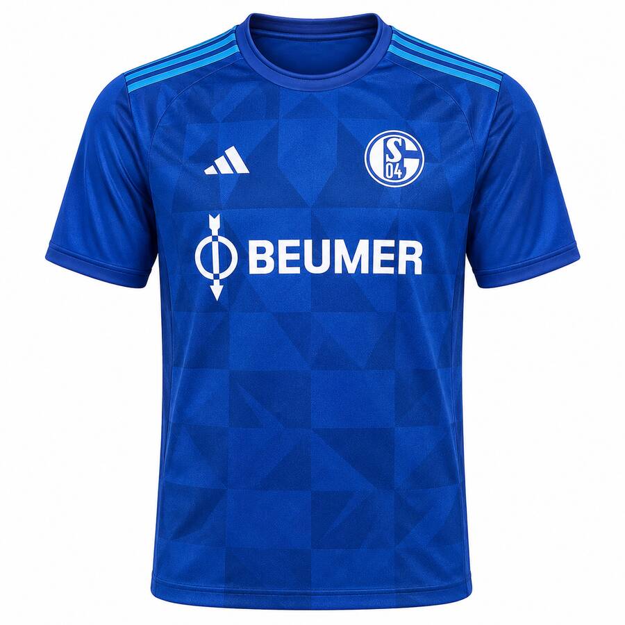 Schalke Home Football Shirt 26 27