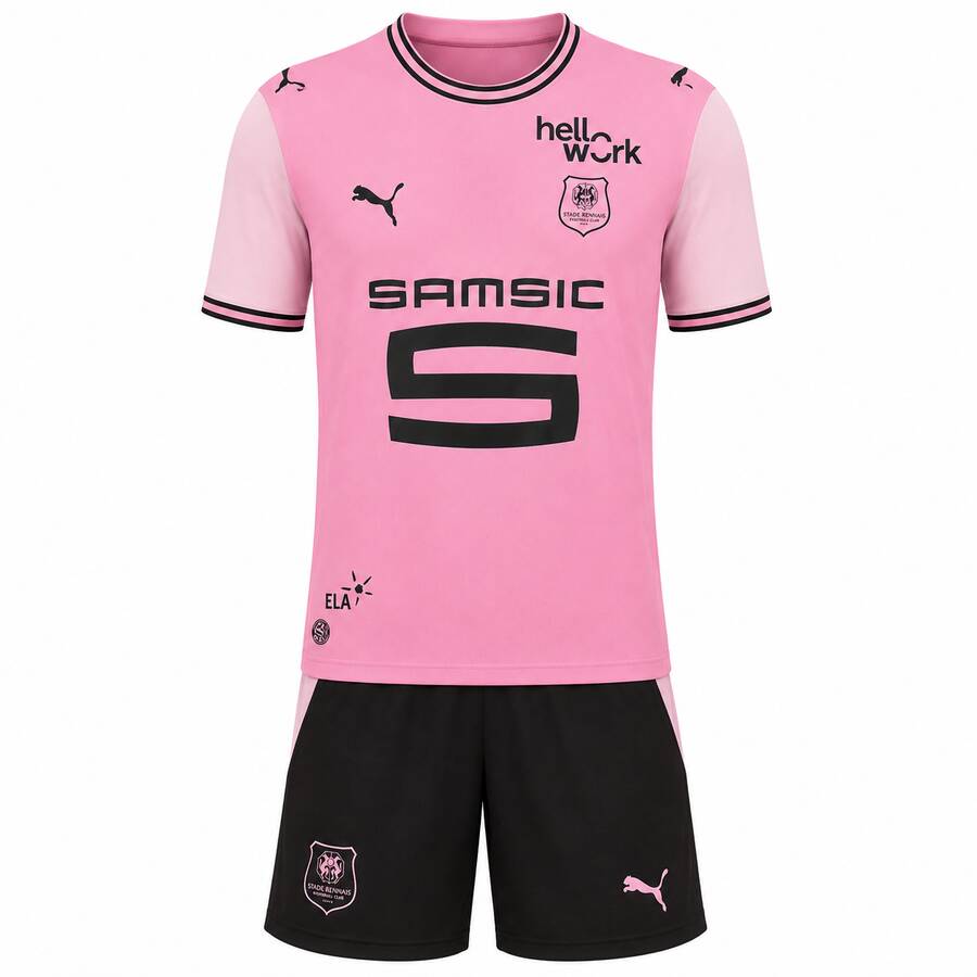 Stade Rennais Third Kids Football Kit 26 27