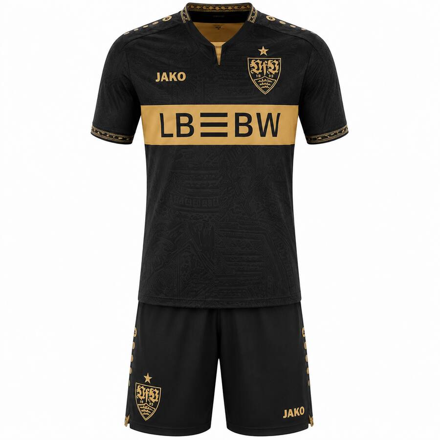 Kit de Criança - Stuttgart Guarda-redes Preto 26/27